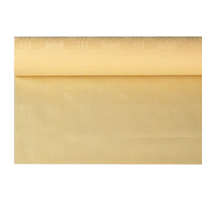 Produktbild von Papstar Papiertischtuch mit Damastprägung 6 m x 1,2 m creme 86030