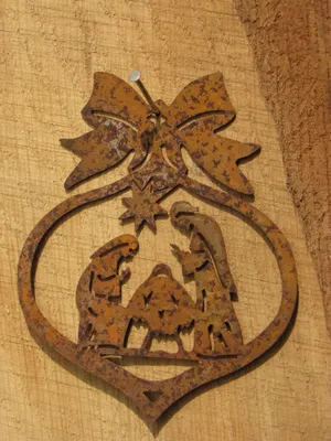Produktbild von Edelrost Christbaumschmuck Krippe
