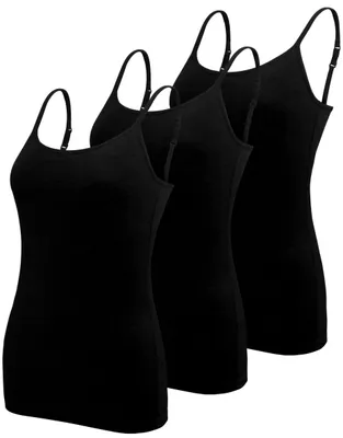 Productafbeelding van Set van 3 Dames Camisoles met Spaghetti Bandjes