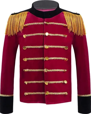 Produktbild von Kinder Mädchen Jungen Ringmaster Kostüm Gr. 158-164 Cm Zirkus Vintage Mantel Showman Frack Jacke Blazer Smoking Karneval Cosplay Uniform