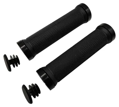 Produktbild von Fahrradgriffe Lenkergriffe Gerade Gummi Griffe Schwarz für eBike City rad MTB