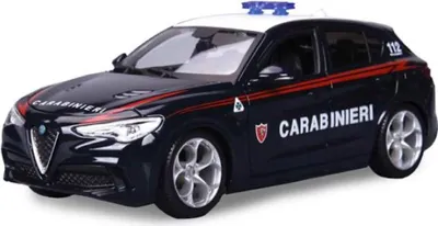 Immagine prodotto di BBURAGO Alfa Romeo Stelvio Carabinieri 1:24 Modell Polizeiwagen Vormontiert