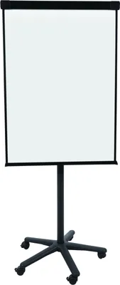 Produktbild von Flipchart mit Ablageschale Sternfuß mit 5 Rollen Metall schwarz