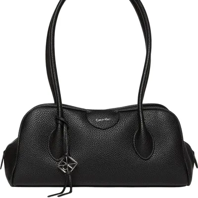 Zdjęcie produktu dla Calvin Klein Lv04f3743g Emblem Trio Pebble Bag Czarny