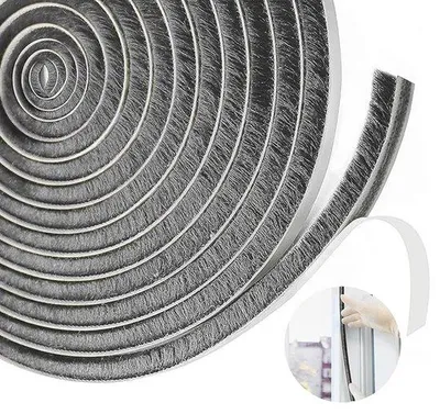 Produktbild von Selbstklebender Dichtstreifen - 9 mm x 15 mm x 12 m - für Türen, Fenster, Schalldämmung, Luftdichtigkeit