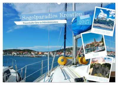 Produktbild von Segelparadies Kroatien (Wandkalender 2027 DIN A2 quer), CALVENDO Monatskalender
