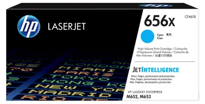 Produktbild von HP 656X Cyan Original LaserJet Tonerkartusche mit hoher Reichweite, 22000 Seiten, Cyan, 1 Stück(e)