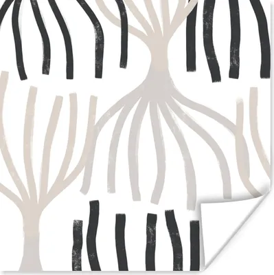 Produktbild von MuchoWow® Poster Linie - Pastell - Abstrakt - Muster 100x100 cm - Babyzimmer