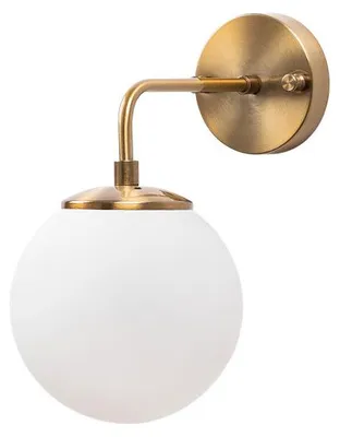 Image de Applique murale Lampe en métal finition vintage avec verre - 25 x 15 x 27 cm