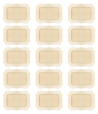 Imagen del producto de Juego de 15 marcos de madera para manualidades, de 10x15 cm, ideales para decoración "hágalo usted mismo"