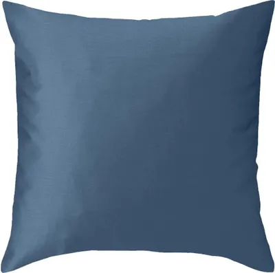 Produktbild von Curt Bauer Uni Mako-Satin Kissenbezug Kissenbezug einzeln 40x40 cm denim