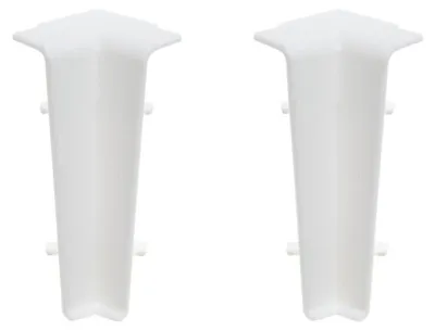 Zdjęcie produktu dla Narożnik wewnętrzny do listwy przypodłogowej Cezar60 20x60mm 1kpl=2szt Cezar Biały RAL9003 Mat