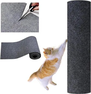 Produktbild von Famanu Kratzmatte für Katzen 40 x 200 cm - Selbstklebend für Wände und Möbel