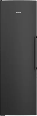 Siemens iQ500 KS36NAXCG, Freistehender Kühlschrank, 186.2 x 59.5 cm, Gebürsteter schwarzer Stahl AntiFingerprint, Frontansicht