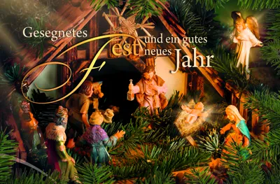 Produktbild von Weihnachten Grußkarte - Glückwunschkarte mit Umschlag - Maria und