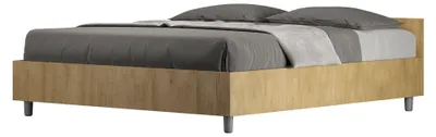 Immagine prodotto di Letto Matrimoniale 160x190 cm con Rete e Contenitore Nuamo Quercia