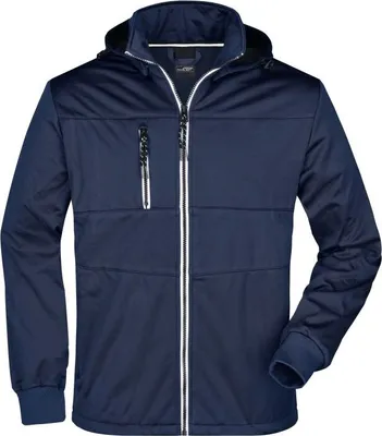 Produktbild von Junge Softshell Jacke mit modischen Details navy/navy/white, Gr. M