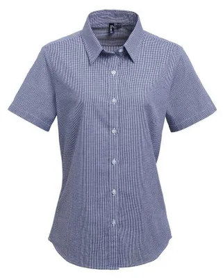 Obrázek produktu pro Premier - Dámská košile s krátkým rukávem LT2675 (3XL) (námořnická modrá/bílá)
