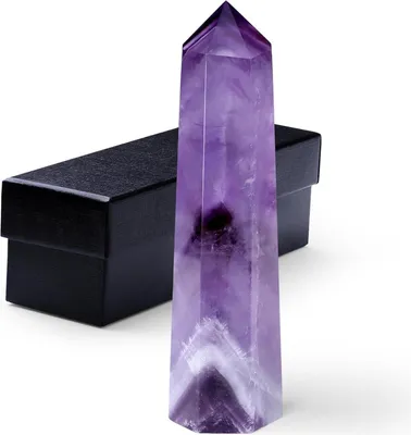 Obrázek produktu pro Ametyst Velká křišťálová věž 9-10 cm Léčivý kámen Energie Reiki Mediace