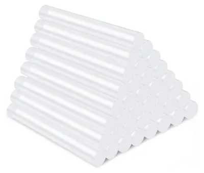 Produktbild von 60 stück Heißklebesticks 7 x 100 mm, Heißklebestifte Transparente Schnelltrocknend für Heißklebepistole, Heißkleber für Heimwerken Reparieren zum Kleben von Holz, Kunststoff, Keramik