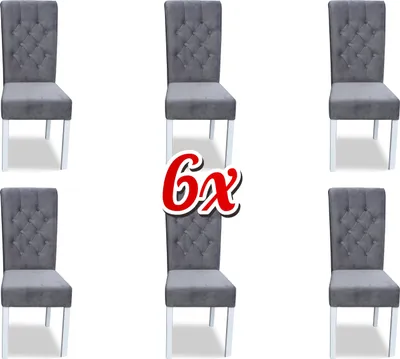 Obrázek produktu pro Kompletní sada židlí 6x židle skupina židlí sada jídelna