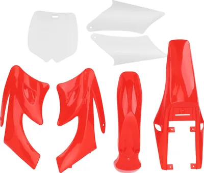 Produktbild von 7PCS Kunststoff-Verkleidungskörper-Abdeckungs-Kits, stoßfester Motorrad-Kotflügel-Ersatz für Apollo Orion Dirt Bike Chinese 2-Takt 47cc 49cc Rot