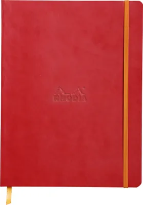 Produktbild von Rhodia flexibles Notizbuch 19x25cm, 80 Bl liniert, Papier 90g, Mohnrot 117513C