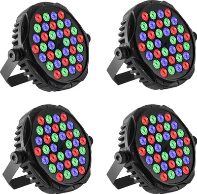 Zdjęcie produktu dla Reflektory sceniczne, sterowanie DMX, efekty dynamiczne, 4 sztuki