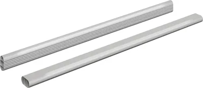Image de Tige de placard 2 pcs Argenté 472 x 15 x 29 mm
