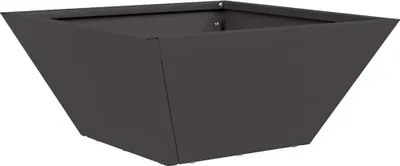 Produktbild von vidaXL Garten-Pflanzgefäß Schwarz 35 x 35 x 15 cm Kaltgewalzter Stahl
