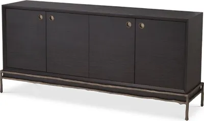Produktbild von Casa Padrino Luxus Sideboard Anthrazitgrau / Bronzefarben 180 x 45 x H. 82 cm - Wohnzimmer Möbel - Hotel Möbel - Luxus Kollektion