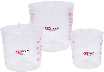 Produktbild von KS TOOLS Messbecher-Satz 150.9205 PE (Polyethylen) 227g