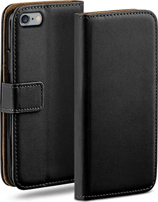 Produktbild von moex® Book Case kompatibel mit iPhone 6s Plus / 6 Plus - Hülle 360 Grad klappbar, Schwarz
