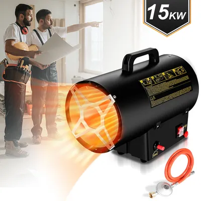 Produktbild von Jopassy 15KW Gasheizgebläse Gasheizer für Gasflasche Gasdruckregler Bauheizer 700mbar Gasheizgerät Heizkanone