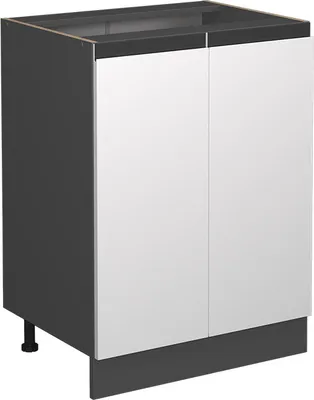 Produktbild von Küchenunterschrank Vicco R-Line Weiß 60 cm J-Shape, ohne Arbeitsplatte, Model 39716