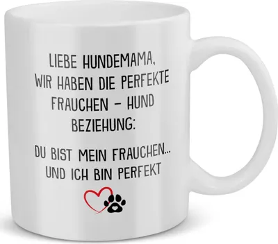 Produktbild von 22Feels Beste Hundemama Tasse Hund Frauchen Geschenk Frauen Hundeliebe Welpe Kaffeetasse Haferl Geschenkidee Geburtstag Muttertag Weihnachten