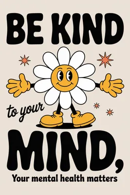 Produktbild von Poster 20x30cm Motivationsaffirmation Retro Vintage Für das Wohnzimmer Sei freundlich