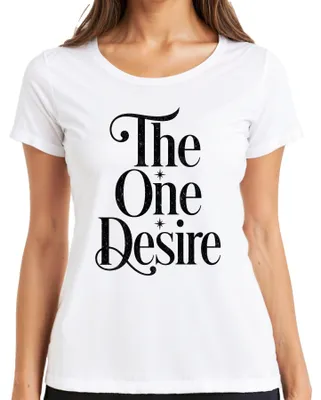 Productafbeelding van "The One Desire" - Liedtekst - Nostalgie - T-shirt voor dames, wit, maat 3XL