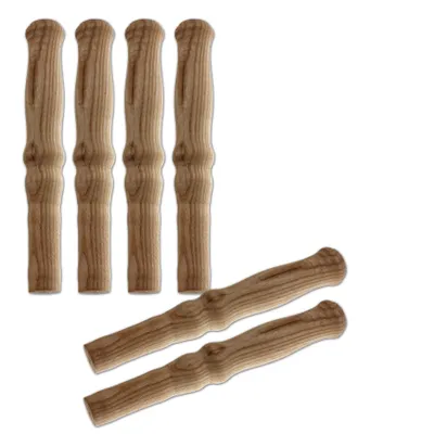 Produktbild von BigDean 6X Schubkarren Universal Holzgriffe Karrengriff Schiebkarre Schubkarrengriffe Griffe