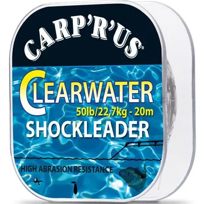 Obrázek produktu pro Carp´R´Us návazcový fluorocarbon Clearwater Shock Leader 50lb 20m