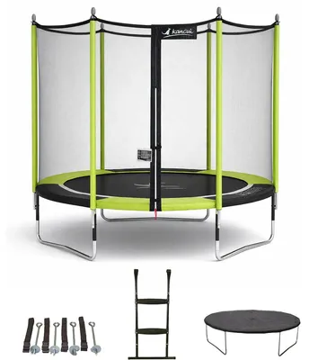 Produktbild von Trampolin Ø 300cm + Netz + Leiter + Abdeckung + Verankerungsset - JUMPI 300