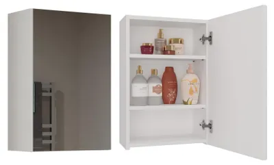 Produktbild von Topeshop POLA 1DL BIEL, Weiß, Wand-montiert, 3 Regale, 1 Tür(en), Partikelbord, Matt