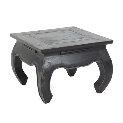 Obrázok produktu pre OPIUMTABLE "EAST 50" | 50x50x35cm, mahagón | stolík | farba: 09 voodoo - čierna