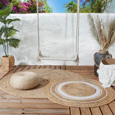 Image de Balançoire - HOME DECO FACTORY - Macramé - Beige
