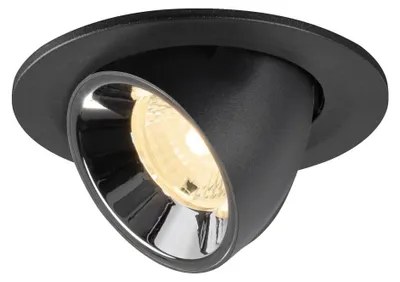 Productafbeelding van Inbouwspot Numinos Gimble S zwart/chroom 3000K - 40gr