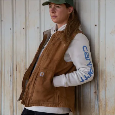 Produktbild von CARHARTT Sherpa Lined Mock Ärmellose Weste Braun T.L
