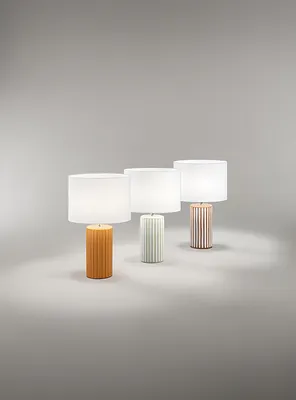 Obrázok produktu pre Perenz - keramická stolná lampa béžová, Ø28 H46 cm, E27 max 60W - bez žiarovky