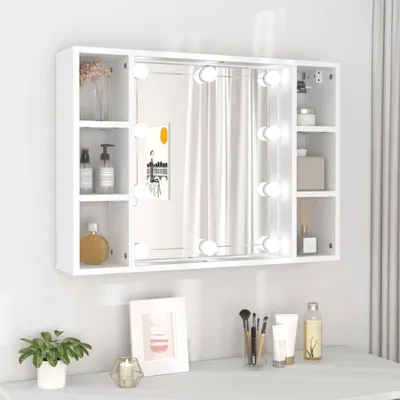 Obrázek produktu pro vidaXL Zrcadlová skříňka s LED diodami bílá 76x15x55 cm