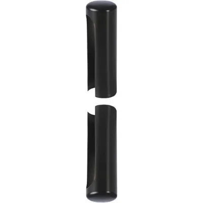 Produktbild von Zierhülse aus Aluminium | Aufsteckhülse schwarz für Einbohrbänder | Band ø 15mm, Bandhöhe 92mm