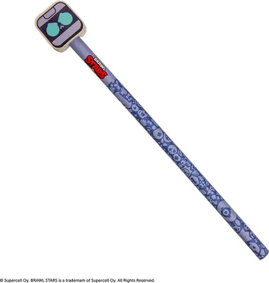 Produktbild von Brawl Stars Bleistift mit Radiergummi 8-Bit - Lila